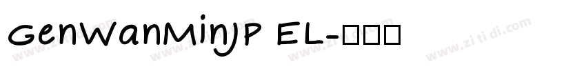 GenWanMinJP EL字体转换